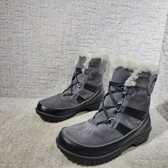 Sorel Tivoli II Women's Size US 6.5 Gray Faux Fur Waterproof Boots LL5312-089. - Picture 5 of 12
